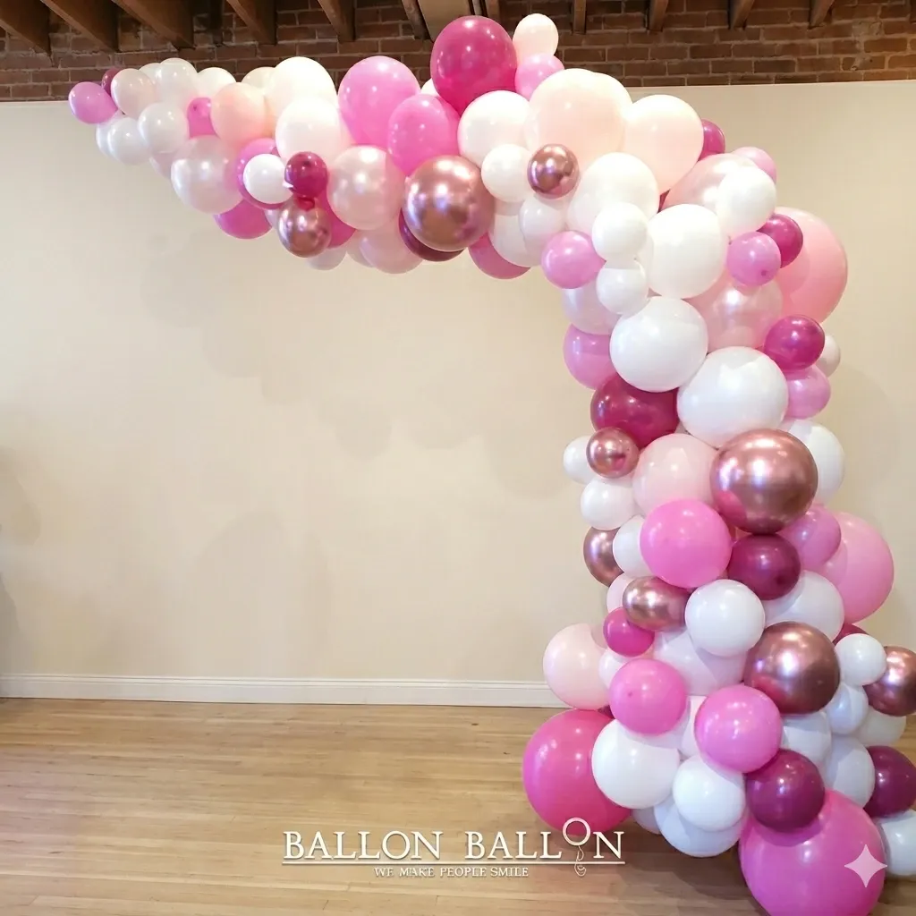 Halve ballonnenboog meisje