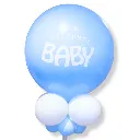 Ballon géant welcome baby bleu