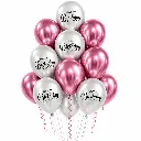 Bouquet anniversaire argenté et rose