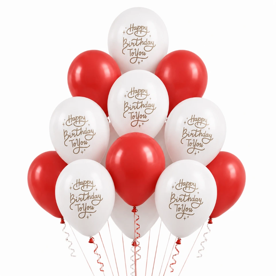 Bouquet anniversaire blanc et rouge