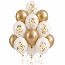 Bouquet anniversaire doré et blanc
