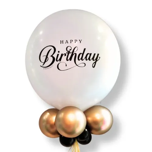 Ballon géant anniversaire blanc