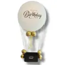 Montgolfière anniversaire blanc