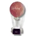Montgolfière anniversaire rose