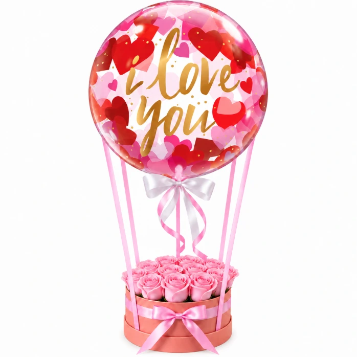 Mini luchtballon Love