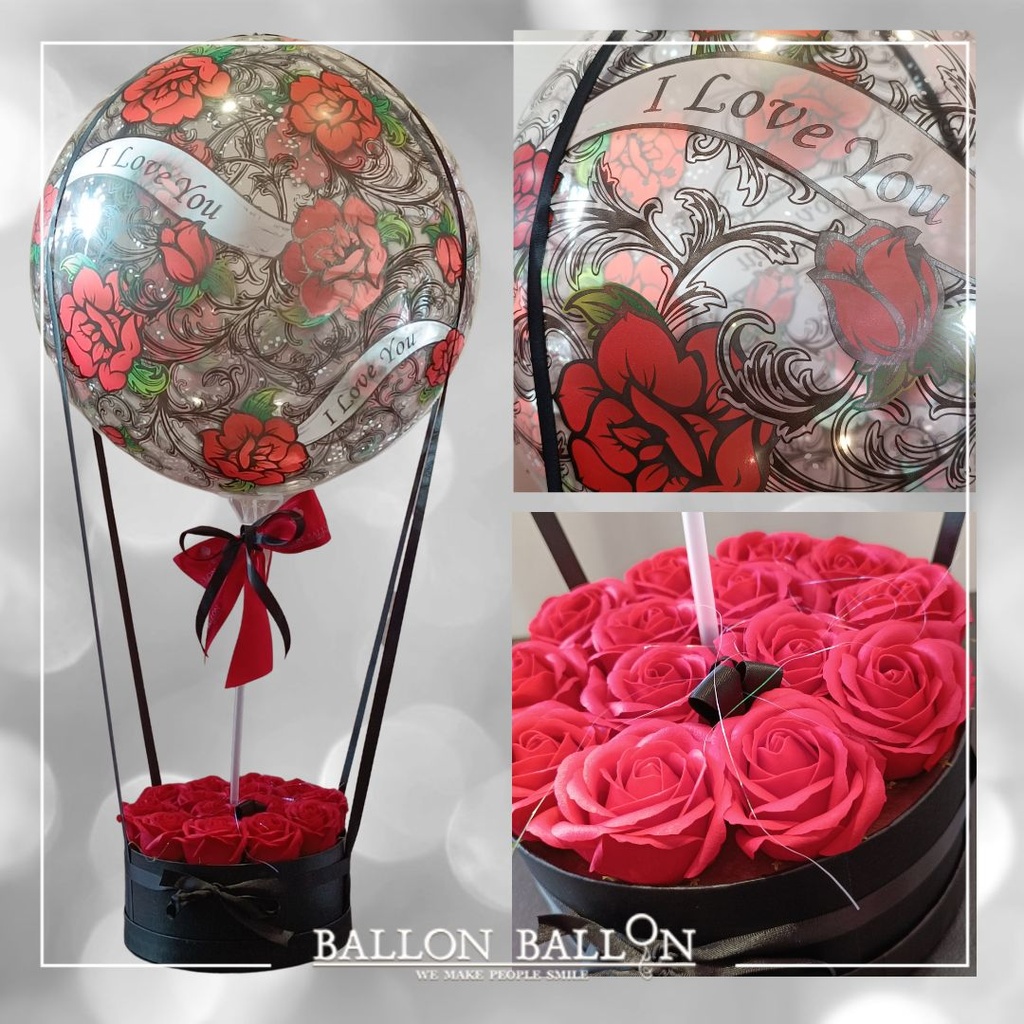 Mini luchtballon Love