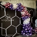 Demi arche de ballons organique (couleurs au choix)